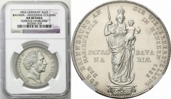 Germany
WORLD COINS

Germany, Bayern. Maksymilian II Józef (1848-1864). 2 guldeny 1855, Munich NGC AU 

Moneta wybita z okazji odsłonięcia pomnik...