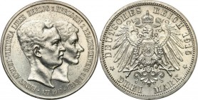 Germany
WORLD COINS

Germany, BRAUNSCHWEIG UND LNEBURG. 3 Mark 1915 A, Berlin - RARE 

Rzadka trzymarkówka wybita na pamiątkę zaślubin z Wiktorią...