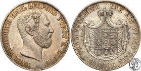 Germany
WORLD COINS

Germany, Lippe-Detmold. Leopold III. Taler (Thaler) 1866 A, Berlin 

Ładny egzemplarz. Dużo połysku, szlachetna patyna. Dave...
