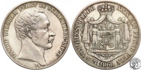 Germany
WORLD COINS

Germany, Schamburg-Lippe. Taler (Thaler) 1860 B, Hannover 

Patyna. Rzadszy talar.Davenport 725; AKS 5

Details: 18,39 g A...