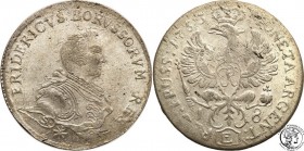 Germany
WORLD COINS

Germany, Prussia. Ort (18 groszy) 1753 E, Królewiec 

Litery ST na rękawie władcy.Patyna, połysk.Olding 187

Details: 5,61...