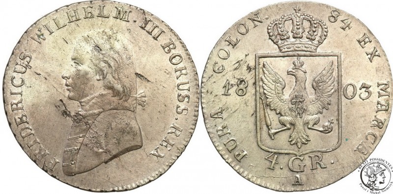 Germany
WORLD COINS

Germany, Prussia. Friedrich Wilhelm III. 4 Grosze 1803 A...