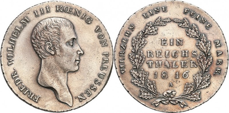 Germany
WORLD COINS

Germany, Prussia. Friedrich Wilhelm III (1797-1840). Tal...