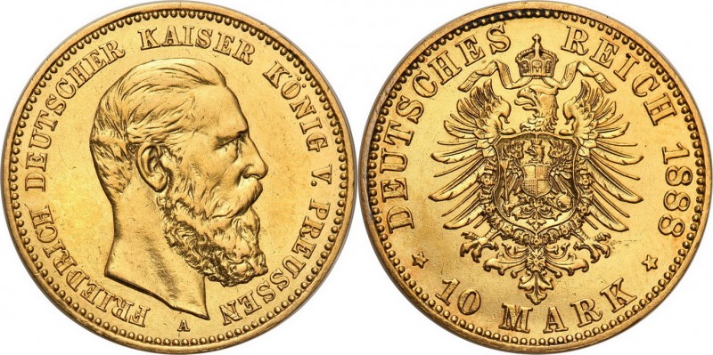 Germany
WORLD COINS

Germany, Prussia. Friedrich III. 10 Mark 1888 A, Berlin ...