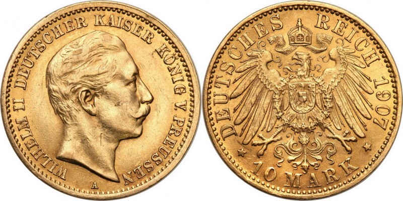 Germany
WORLD COINS

Germany, Prussia. Wilhelm II. 10 Mark 1907 A, Berlin 
...