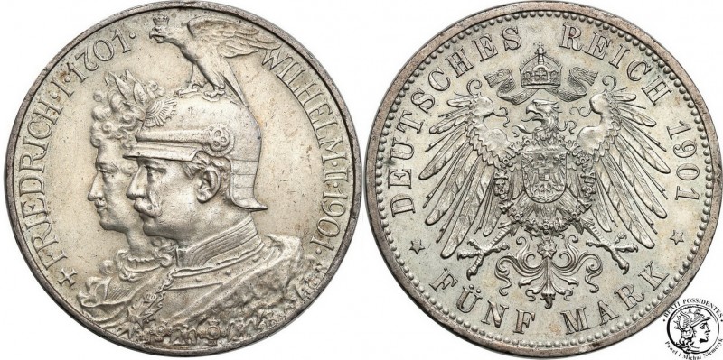 Germany
WORLD COINS

Germany, Prussia. 5 Mark 1901 A, Berlin 

Wybite na 20...