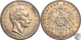 Germany
WORLD COINS

Germany, Prussia. 5 Mark 1904 A, Berlin 

Kolorowa patyna, dużo połysku. Niewielkie przetarcia.AKS 129;Jeager 104

Details...