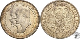 Germany
WORLD COINS

Germany, Prussia. 3 Mark 1911 A, Uni. Breslau 

Wybita na 100-lecie Uniwersytetu we Wrocławiu.Piękna, szlachetna patyna, poł...