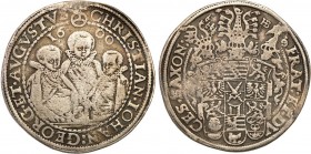 Germany
WORLD COINS

Germany, Sachsen. Chrystian II, Georg Johann I i August (1591-1611). Taler (Thaler) 1600 HB, Dresden 

Talar trzech braci. C...