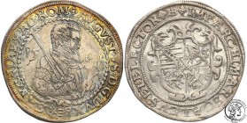 Germany
WORLD COINS

Germany, Sachsen. August (1553-1586). Half taler 1561 HB, Dresden 

Aw.: Półpostać księcia w zbroi z mieczem.Rw.: Tarcza her...