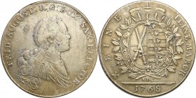 Germany
WORLD COINS

Germany, Sachsen. Friedrich August III (1763-1806). Taler (Thaler) 1768 EDC, Dresden 

Ładny egzemplarz, złotawa patyna. Prz...