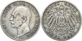Germany
WORLD COINS

Germany, Oldenburg. 2 Mark 1901 A, Berlin 

Rzadsza dwumarkówka. Patyna.Jaeger 94

Details: 11,01 g Ag 
Condition: 3 (VF)...