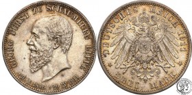 Germany
WORLD COINS

Germany, Schaumburg-Lippe. 3 Mark 1911 A, Berlin 

 Zachowana jakość detali, piękna patyna.Rzadka trzymarkówka.Jaeger 166
...