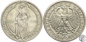 Germany
WORLD COINS

Germany, Weimar. 3 Mark 1928 A, Naumburg 

Piękny egzemplarz, połysk menniczy. Ładna delikatna patyna. Rzadsza moneta, szcze...