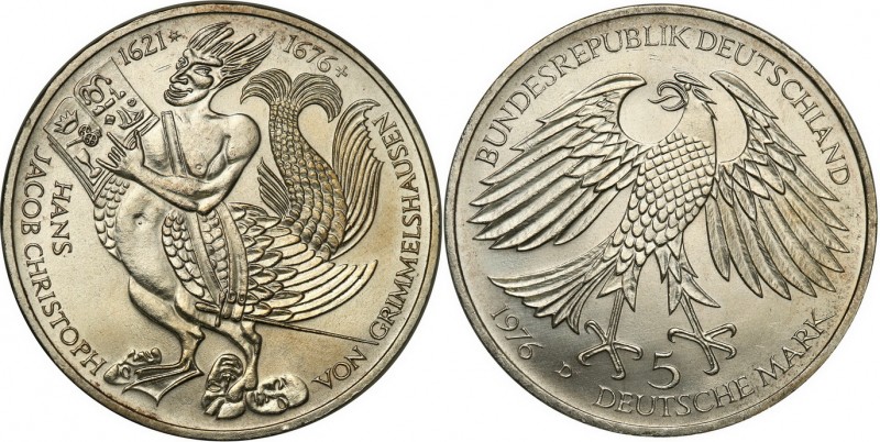 Germany
WORLD COINS

Germany, RFN. 5 Mark 1976 D, Munich, Hans i Christoph vo...