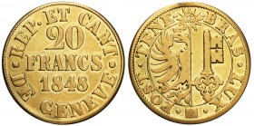 Switzerland
WORLD COINS

Schweiz. Kanton, Genewa. 20 francs 1848 - RARE 

 Bardzo rzadka moneta. Śladymocowania w biżuterii.Friedberg 263

Deta...