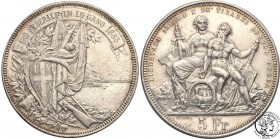 Switzerland
WORLD COINS

Schweiz. 5 francs 1883, Lugano 

Połysk, złotawa patyna. Bardzo ładny egzemplarz.

Details: 24,98 g Ag 
Condition: 2 ...