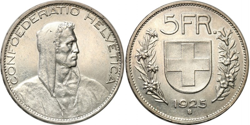 Switzerland
WORLD COINS

Schweiz. 5 francs 1925 

Bardzo ładnie zachowane. ...
