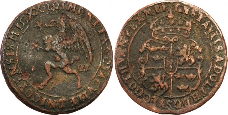 Sweden
WORLD COINS

Szwecja. Gustaw Adolf (1611-1632). 1 öre 1627, Nyköping ...