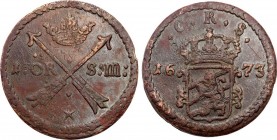 Sweden
WORLD COINS

Karol XI (1660-1697). 1 öre 1673 

Ładne zachowane. Brązowa patyna.

Details: 50, 38 g Cu 
Condition: 2-/3+ (EF-/VF+)