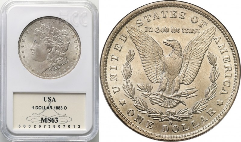 USA
WORLD COINS

USA. 1 Dollar 1883 O, Nowy Orlean GCN MS63 



Details: ...