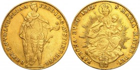 Hungary
WORLD COINS

Hungary. Ferdynand V (1835-1840. Ducat (Dukaten) 1842, Kremnica 

Dobrze zachowane detale, resztki połysku menniczego.Friedb...