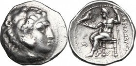 Continental Greece. Kings of Macedon. AR Tetradrachm, in the name and types of Alexander III of Macedon. Dated RY 3 of an uncertain king (307/6 BC). S...
