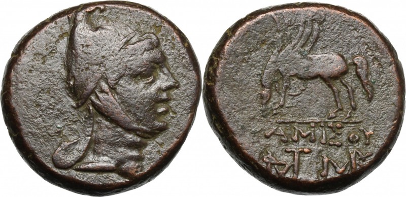Greek Asia. Pontos, Amisos. Time of Mithradates VI Eupator (c. 85-65 BC). AE 22....