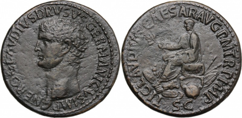 Nero Claudius Drusus, brother of Tiberius, father of Germanicus and Claudius (di...