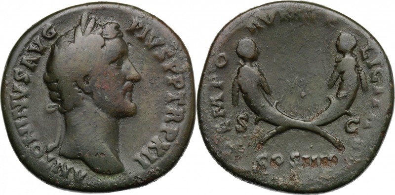 Antoninus Pius (138-161). AE Sestertius, 149 AD. D/ ANTONINVS AVG PIVS P P TR P ...