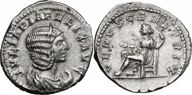 Julia Domna (died 217 AD). AR Antoninianus, struck under Caracalla, 215-217 AD. ...
