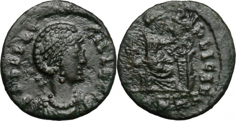 Aelia Flacilla, wife of Theodosius I (died in 386 AD). AE 13 mm. Heraclea mint. ...