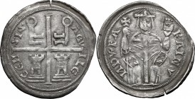 Aquileia. Raimondo della Torre (1273-1299). Denaro. CNI tav. II, 11. Bern. 31. AG. g. 0.96 mm. 22.00 R. Bel BB.
