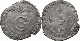 Avignone. Gregorio XIII (1572-1585), Ugo Boncompagni. Da 6 bianchi. PdA. 4313. M. 341. Berm. 1295. AG. g. 4.10 mm. 28.00 Bel BB.