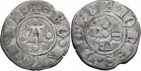Bologna. Giovanni Visconti (1350-1360). Bolognino grosso. CNI 1/4. MIR 5. AG. g. 1.17 mm. 19.00 R. qBB.