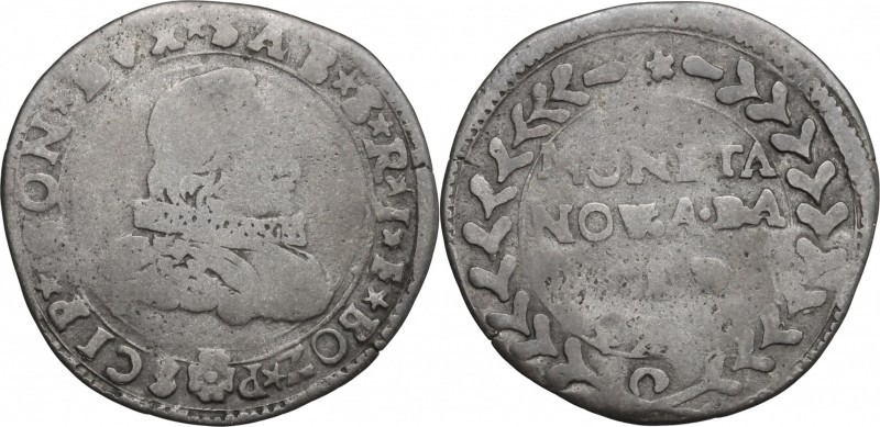 Bozzolo. Scipione Gonzaga (1613-1670). Da 10 soldi. CNI 120/122. MIR 68. MI. g. ...