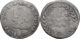 Bozzolo. Scipione Gonzaga (1613-1670). Da 10 soldi. CNI 120/122. MIR 68. MI. g. 2.83 mm. 26.00 R. MB+/qBB.