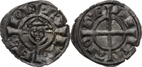 Brindisi. Federico II di Svevia (1197-1250). Denaro 1239. MEC 14, 549/551. Sp. 121. D'Andrea 155. MI. g. 0.69 mm. 17.00 Bel BB+.