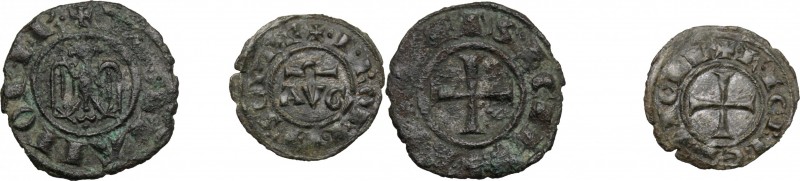 Brindisi. Federico II di Svevia (1197-1250). Mezzo denaro 1242. MEC 14, 554. Sp....