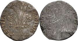 Firenze. Repubblica (sec. XIII-1532). Grosso da 6 soldi, II sem. 1477, Luigi di Antonio di Migliore Guidotti zecchiere. CNI 146 (I semestre 1477). Ber...