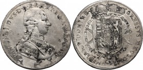 Firenze. Pietro Leopoldo di Lorena (1765-1790). Francescone 1790. Sigle L.S. (Luigi Siries, incisore) e unicorno (Francesco Grobert zecchiere). CNI -....