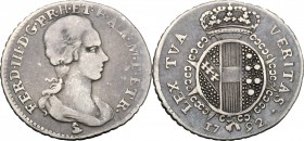 Firenze. Ferdinando III di Lorena (1790-1824). Mezzo paolo 1792. Sigle L.S. (Luigi Siries, incisore). CNI 12. Gal. VIII, 1/2. MIR 409. AG. g. 1.25 mm....