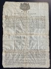 Genova. Editto 12 giugno 1792 riguardo la battitura della nuova moneta d'oro e d'argento e dei loro spezzati e il ritiro del vecchio circolante. mm. m...