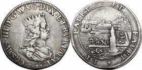 Livorno. Cosimo III de' Medici (1670-1723). Tallero 1683. CNI 16. Di Giulio 131. MIR 64/5. AG. g. 26.97 mm. 42.00 R. Bella patina dai riflessi iridesc...