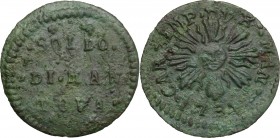 Mantova. Carlo VI d'Asburgo (1707-1740). Soldo 1731. CNI 35/37. MIR 756/3. AE. g. 1.61 mm. 22.00 Bella patina verde. BB+.