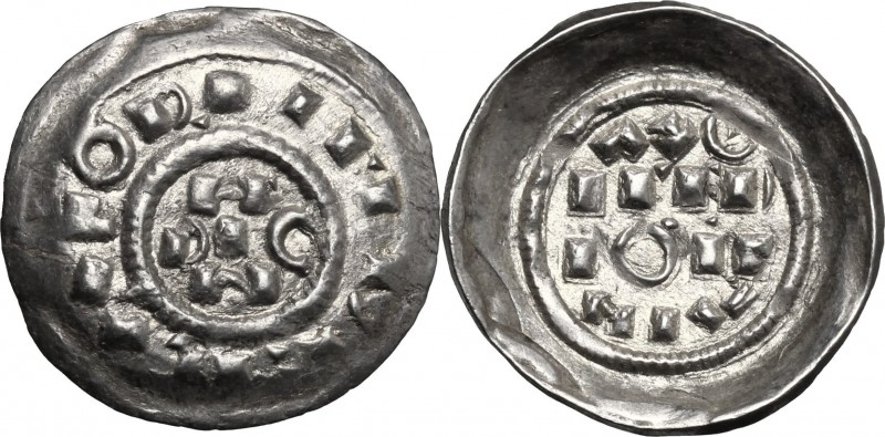 Milano. Enrico II di Sassonia (1004-1024). Denaro scodellato. CNI 1/12. Murari 1...