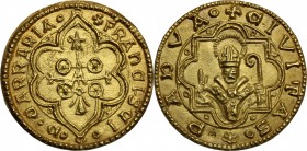 Padova. Francesco da Carrara (1350-1388). Medaglia commemorativa. AU. g. 10.05 mm. 30.00 SPL+.