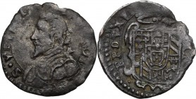 Parma. Ranuccio II Farnese (1646-1694). Soldo o vitalino. CNI 89/99. MIR 1045. MI. g. 1.06 mm. 16.00 BB.