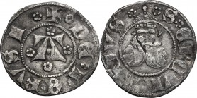 Perugia. Repubblica (1260-1506). Bolognino, Filippo di Pellolo zecchiere, 1374-1376. CNI 20/21. Finetti 50. AG. g. 1.06 mm. 18.00 BB.