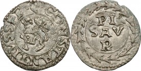 Pesaro. Giovanni Sforza (1489-1500 e 1503-1510). Quattrino. Cav. PS 107. AE. g. 0.67 mm. 17.50 qSPL/SPL.